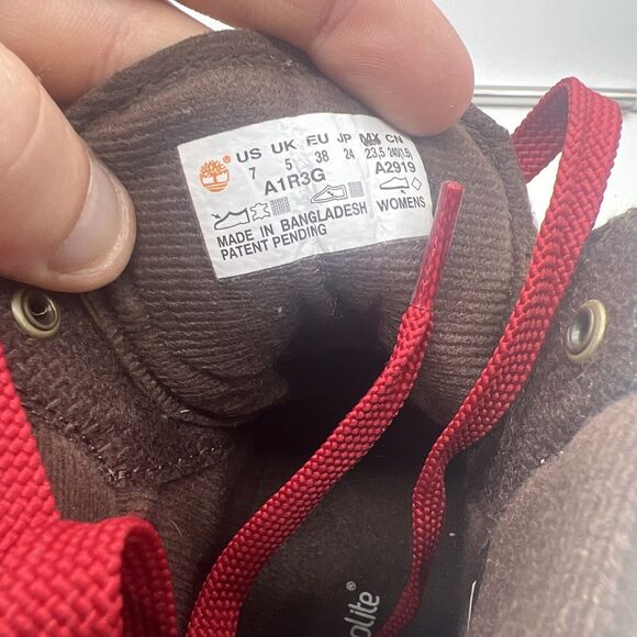 Timberland A1R3G Womens Brown Ellendale Mid Lace Up Hiking Boot Size 7 - Picture 7 of 10